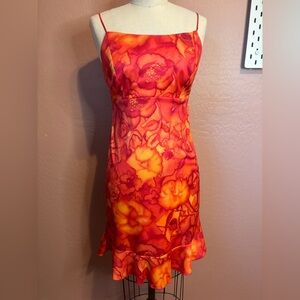 Vintage 1990s Girlfriends floral patterned dress